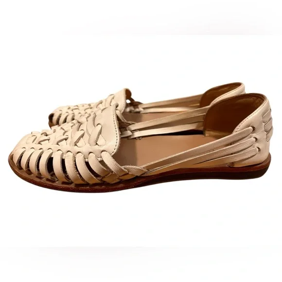 Nisolo Woven leather cream Sandals Elegant and Versatile - Picture 5 of 14